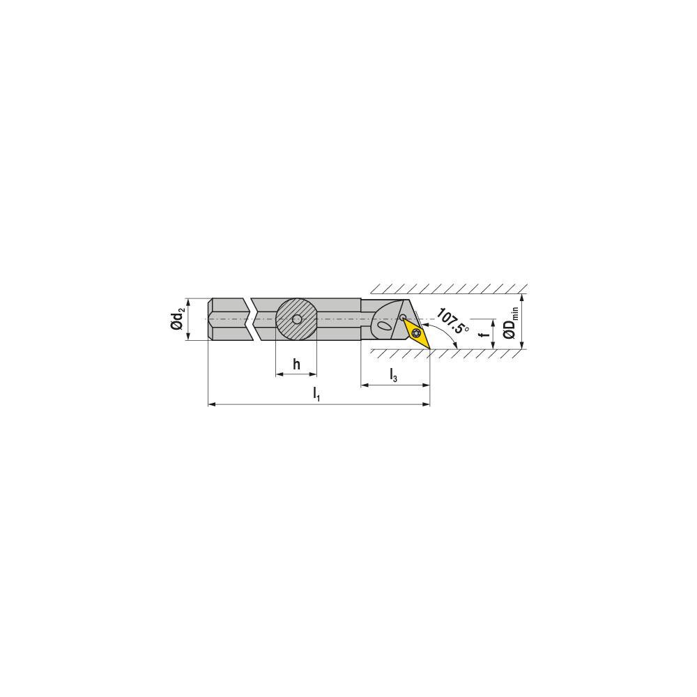 Ceratizit Indexable Boring Bar A16M SVQCL 11 20 Mm Min Bore Dia 16 