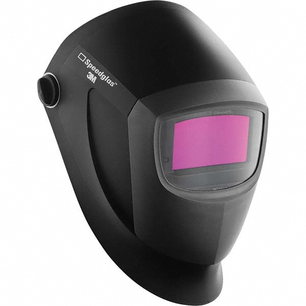 Welding Helmet: Black, Polycarbonate, Shade 8 to 12