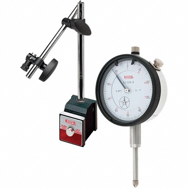 Magnetic Indicator Base: 50 mm Base Length, 40 mm Base Width, 50 mm Base Height