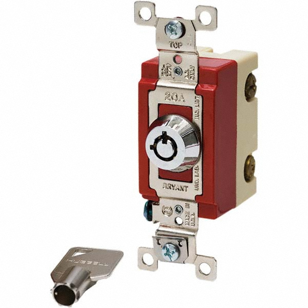 Bryant Electric Key Switches; Switch Type 4 Tumbler; Switch Sequence