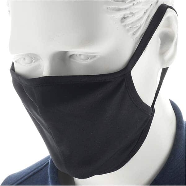 Face Mask: Size S & M, Black, Anti-Microbial & Moisture Wicking