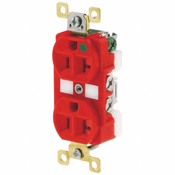 Bryant Electric Straight Blade Duplex Receptacle NEMA 520R, 20 Amps