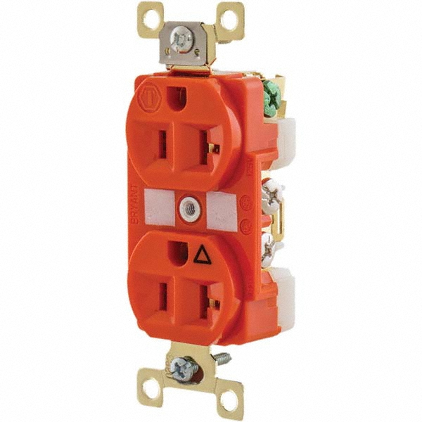 Bryant Electric Straight Blade Duplex Receptacle NEMA 520R, 20 Amps