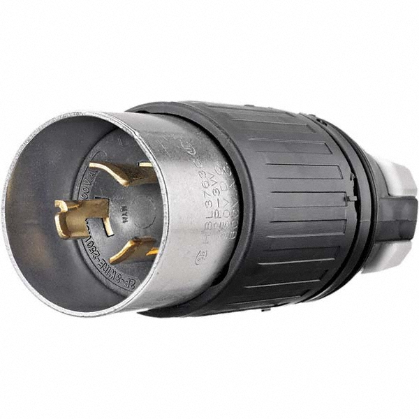 Bryant Electric - Locking Inlet: Plug, Industrial, Non-NEMA, Black ...