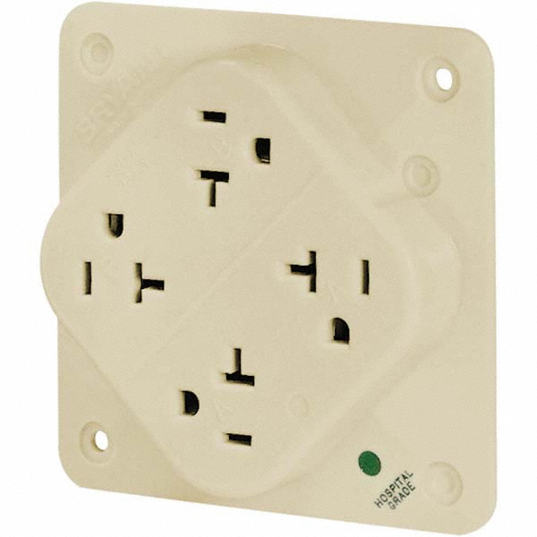 Bryant Electric Straight Blade Fourplex Receptacle NEMA 520R, 20