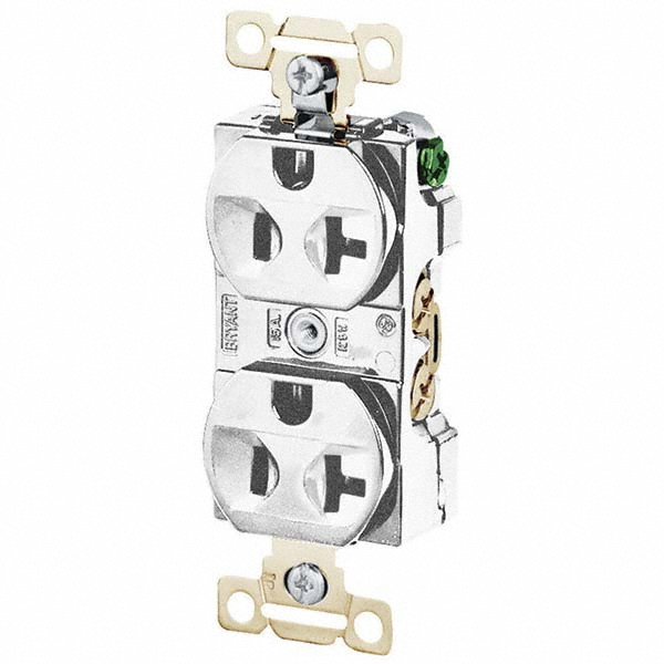 Bryant Electric Straight Blade Duplex Receptacle NEMA 520R, 20 Amps