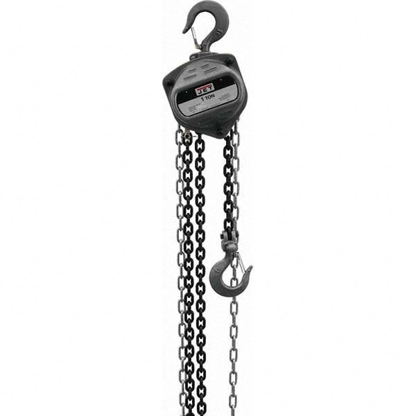 Manual Hand Chain Hoist: 1 Ton Working Load Limit, 40' Max Lift