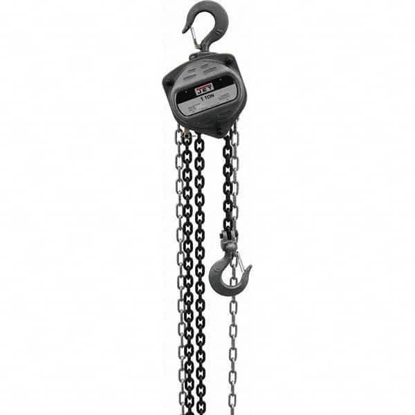 Manual Hand Chain Hoist: 1 Ton Working Load Limit, 40' Max Lift