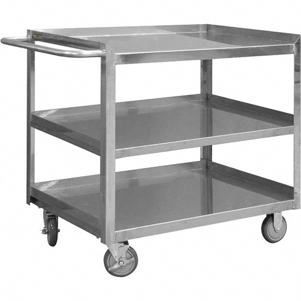 Durham - Mobile Utility Cart: Silver | MSC Industrial Supply Co.