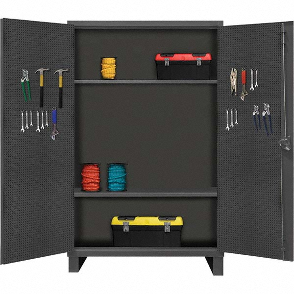 Durham Steel Shelf & Pegboard 48" Wide, 78" High MSC