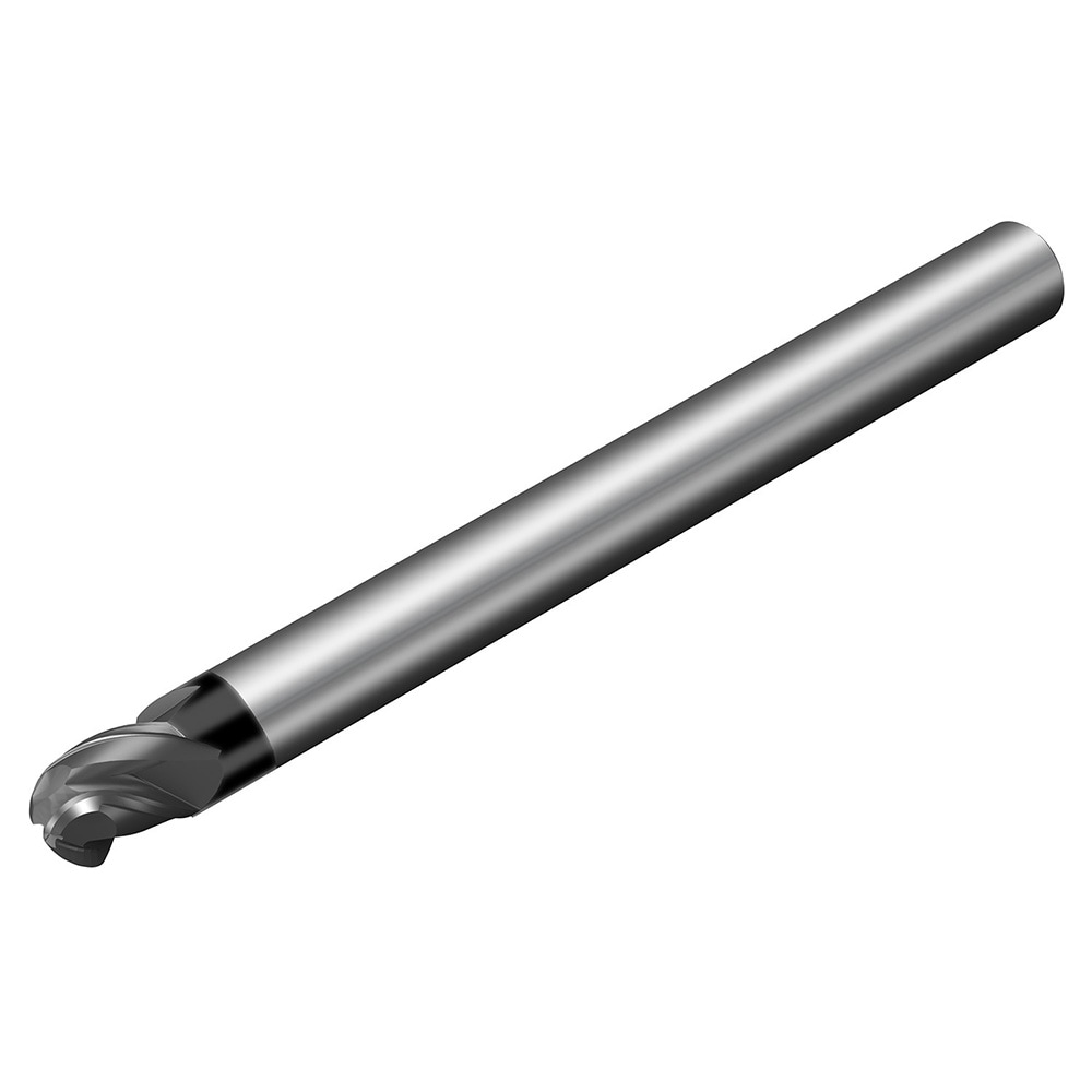 Sandvik Coromant - Ball End Mill: 1/2" Dia, 5/8" LOC, 3 Flute, Solid ...