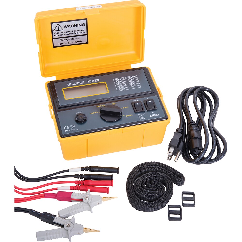 Electrical Insulation Resistance Testers & Megohmmeters; Display Type: LCD ; Power Supply: 110 V 50 Hz ; Resistance Capacity (Megohm): 2000 ; Maximum Test Voltage: 0 ; Category Rating: CAT II @ 230V