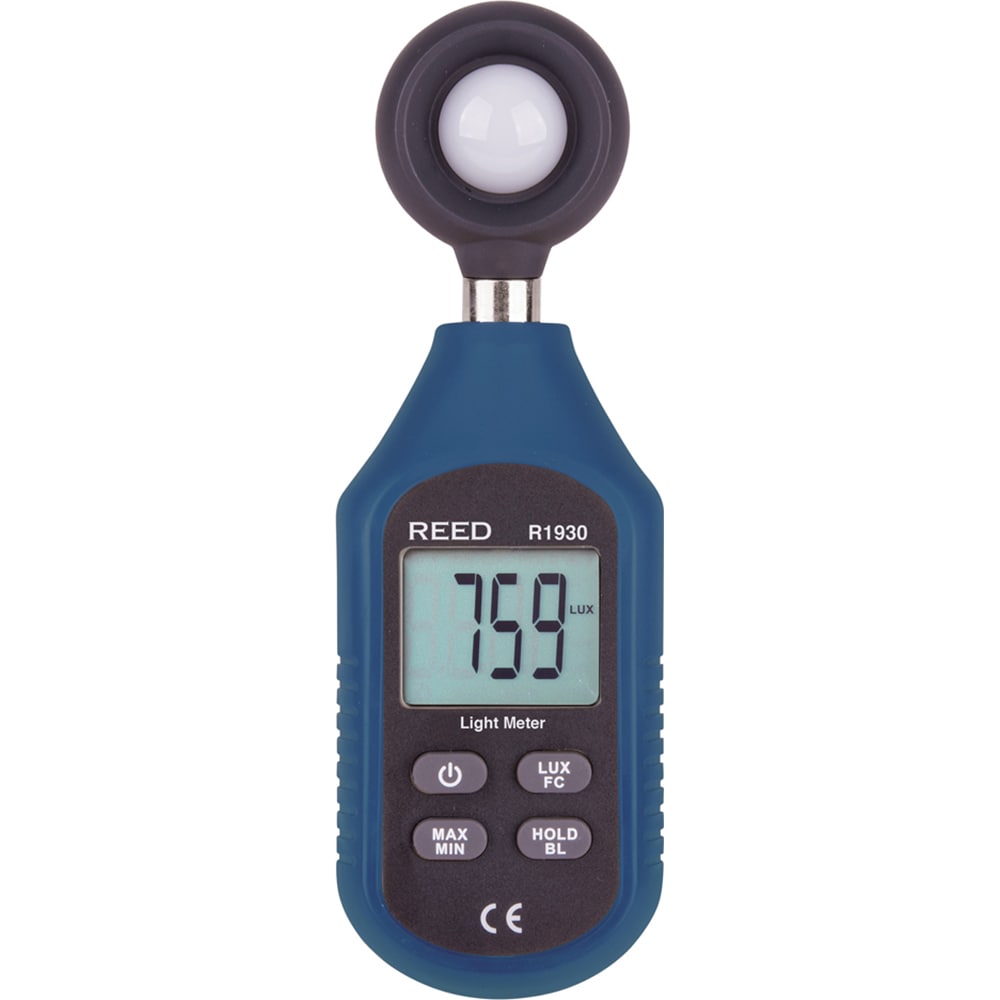 Light Meters; Compatible Lighting: All Visible Light ; Maximum Measurement (Lux): 199999 ; Maximum Measurement (FC): 18580 ; Minimum Measurement (Lux): 0 ; Minimum Measurement (FC): 0 ; Accuracy 1 (%): 5