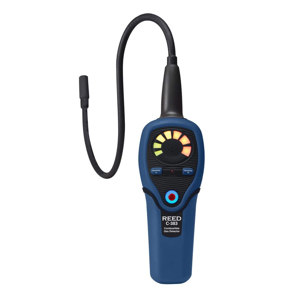 Multi-Gas Detector: Audible & Visual Signal, Tricolor LED Bar Indicator