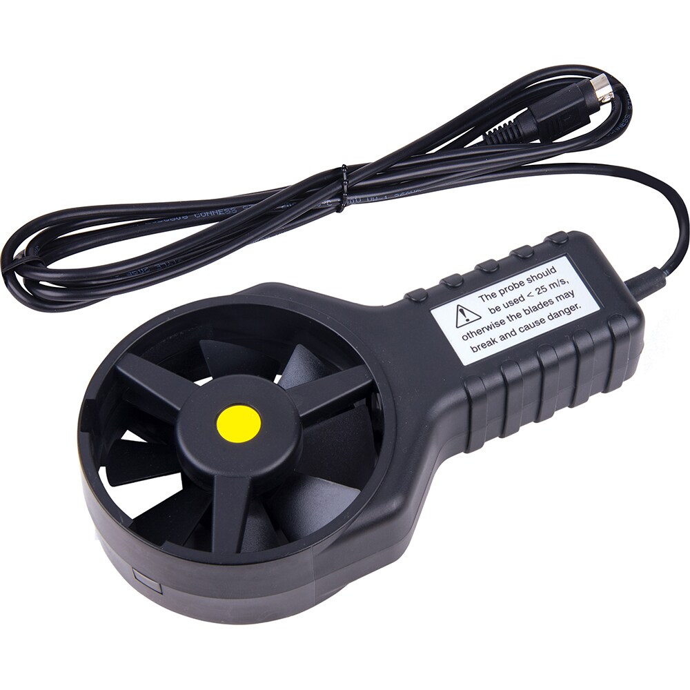 Airflow Meter Accessories; Type: Rotating Vane Probe ; For Use With: REED R4000SD & SD-4207 Data Logging Vane Thermo-Anemometers ; Min Air Velocity ft/min (Feet): 79 ; Min Air Velocity km/hr: 0.400 ; Min Air Velocity knots: 0.800