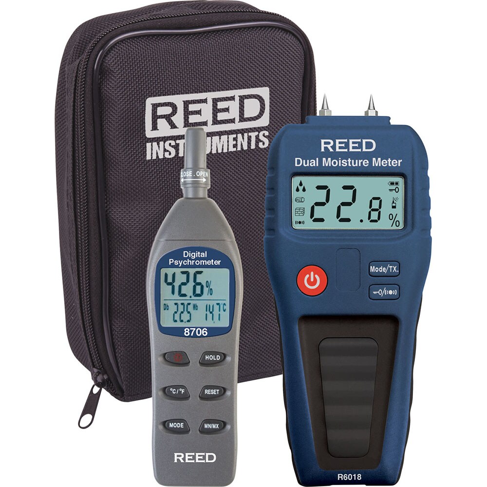 Moisture Meters & Analyzers; Includes: Dual Moisture Meter, Pins, Protective Cap, Battery ; Display Type: LCD Display