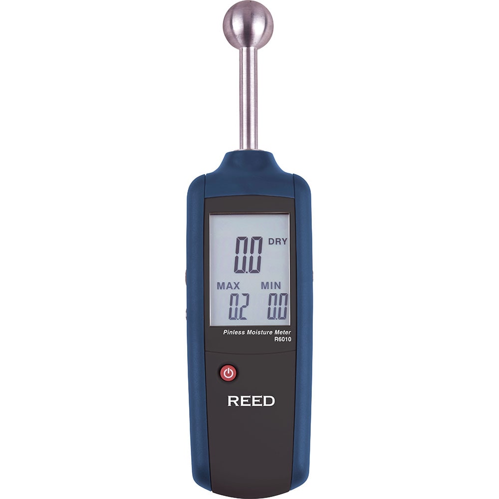 Moisture Meters & Analyzers; Includes: Pinless Moisture Meter, Batteries ; Display Type: LCD Display
