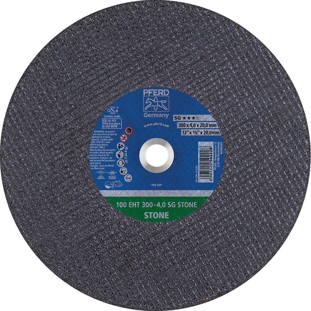 PFERD Cutoff Wheels; Tool Compatibility Angle Grinder ; Wheel Diameter (Inch) 12 ; Wheel