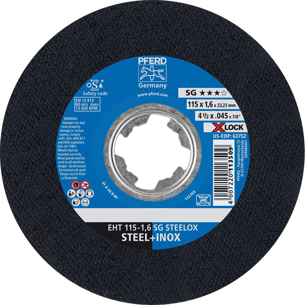 PFERD Cutoff Wheels; Tool Compatibility Angle Grinder ; Wheel Diameter (Inch) 41/2 ; Wheel