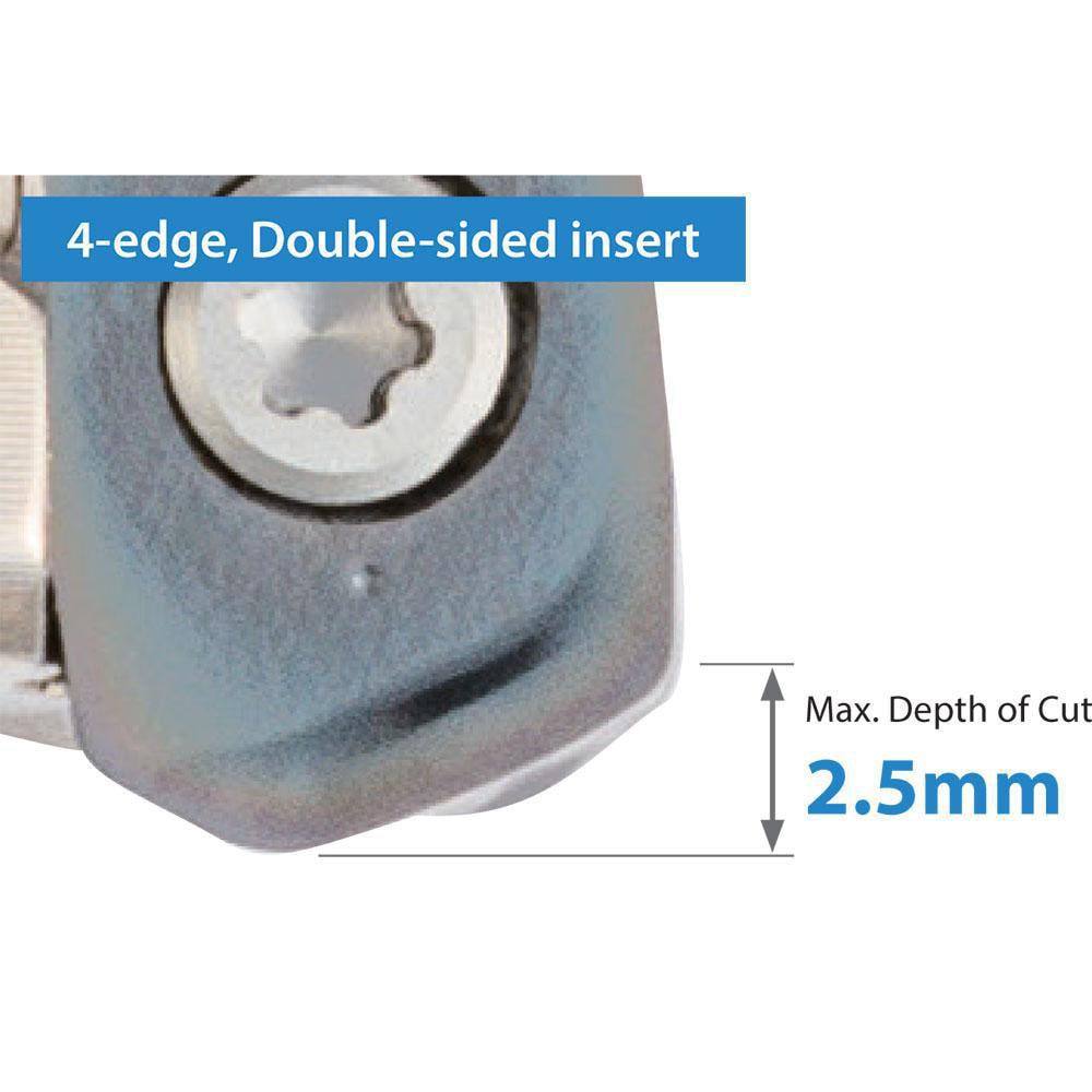 Kyocera - Milling Insert: LOMU040410ER-GM PR1525, Solid Carbide