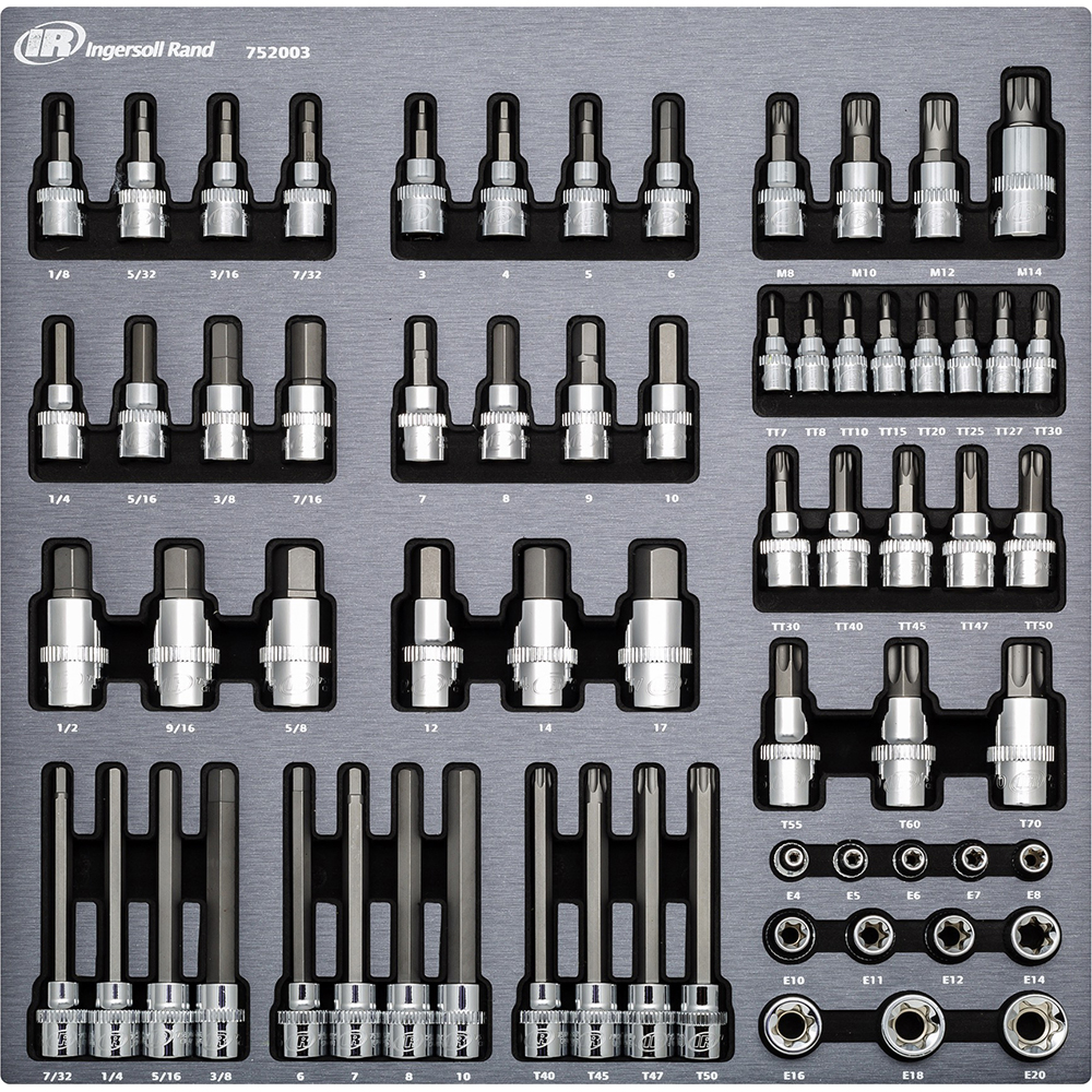 IngersollRand Hex & Torx Bit Socket Sets; Type Specialty Bit Socket