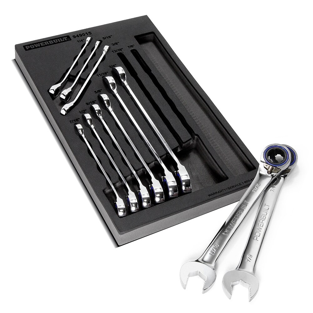 Wrench Set: 11 Pc, Inch