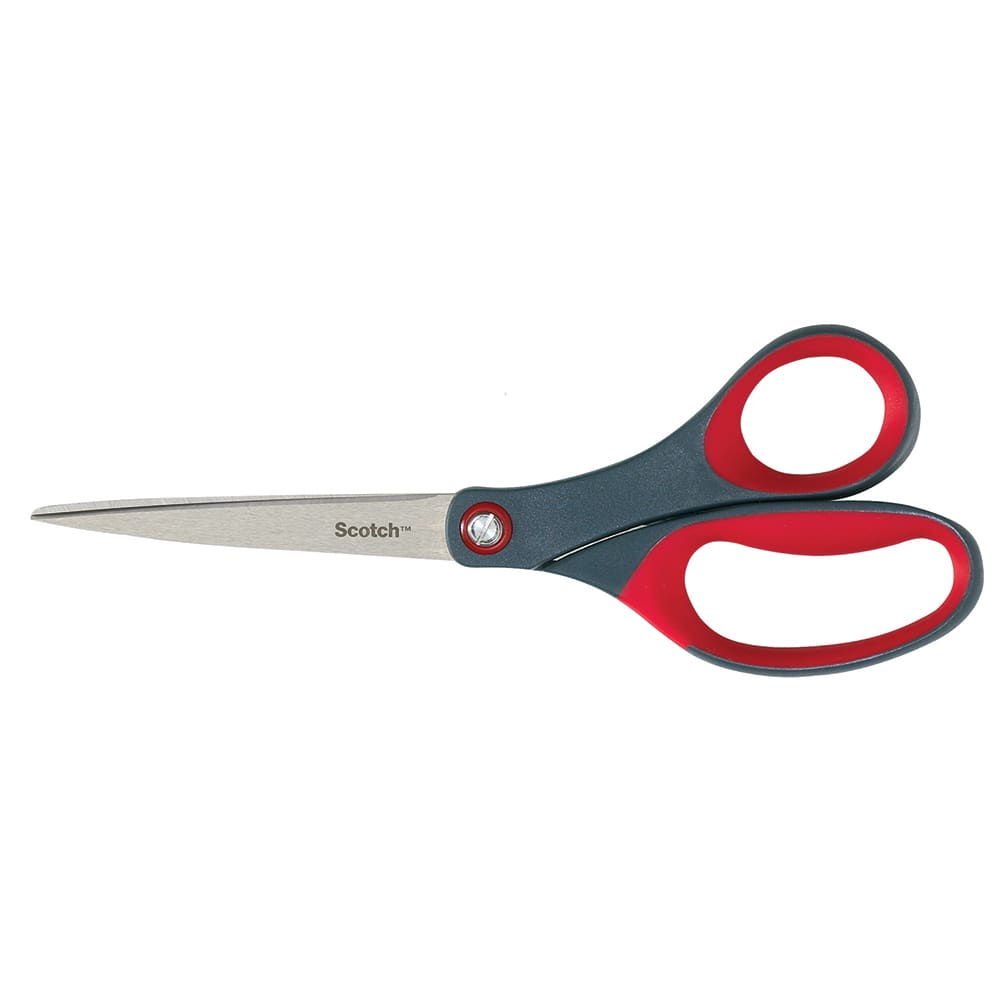 Scissors & Shears; Blade Material: Stainless Steel ; Handle Material: Plastic ; Length of Cut (Inch): 8 ; Handle Style: Comfort Grip ; Handedness: Ambidextrous ; Overall Length Range: 6" - 8.9"