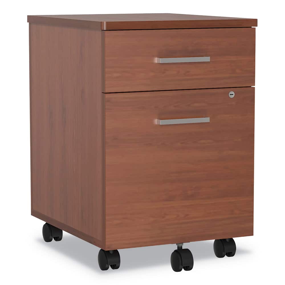 File Cabinet: 2 Drawers, Laminate, Cherry