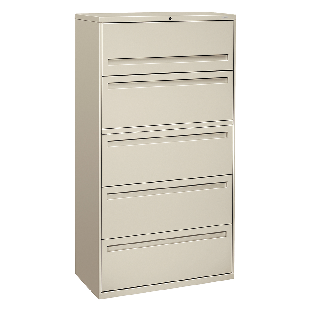 Hon File 4 Drawer, Steel, Light Gray MSC Direct