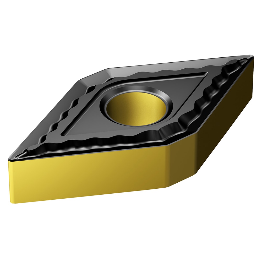 Turning Insert: DNMG331-QM 4425, Solid Carbide - Al2O3, TiN & TiCN Coated, Neutral, 3/8" Inscribed Circle, 0.4 mm Corner Radius, 55 ° Diamond, Series T-Max P