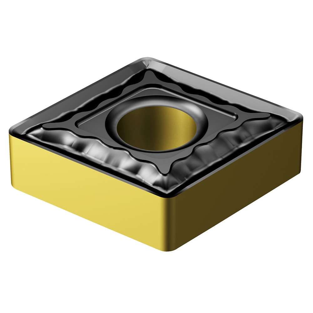 Turning Insert: CNMG 19 06 04-QM 4415, Solid Carbide - TiCN, Al2O3 & TiN Coated, Neutral, 3/4" Inscribed Circle, 0.0156" Corner Radius, 80 ° Diamond, Series CNMG-QM
