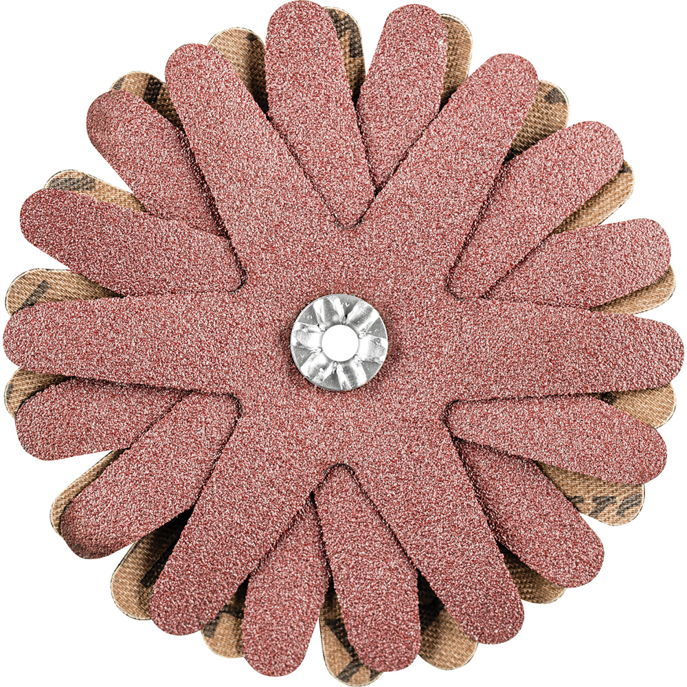 PFERD Sanding Stars; Abrasive Type Coated; Grade Fine; Grit 120; Connector Type Arbor