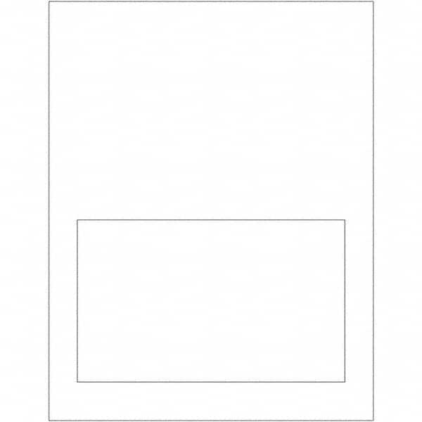 Label Maker Label: White, Paper, 4-1/4" OAL, 7" OAW