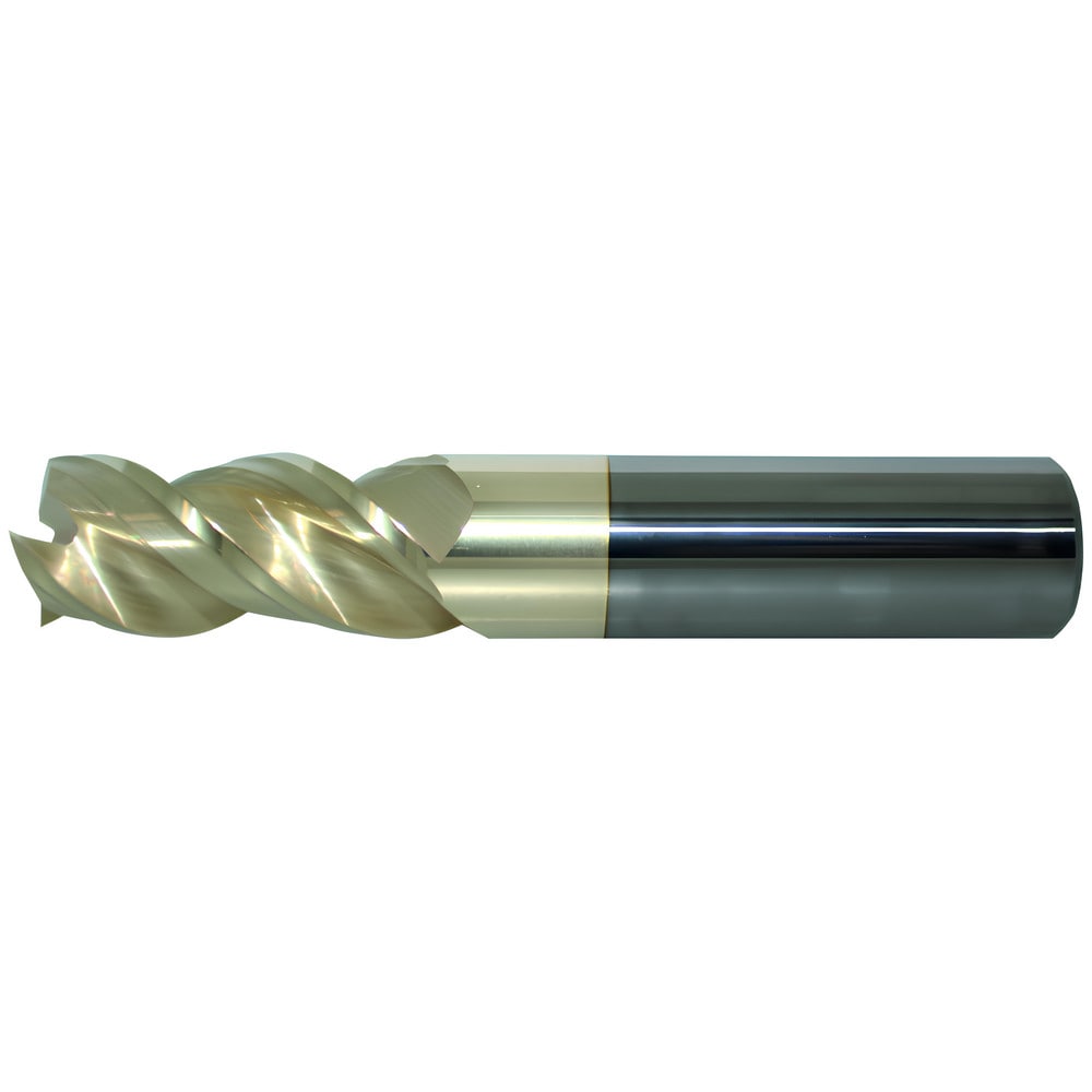 Corner Radius End Mill: 1/2" Dia, 2" LOC, 3 Flutes