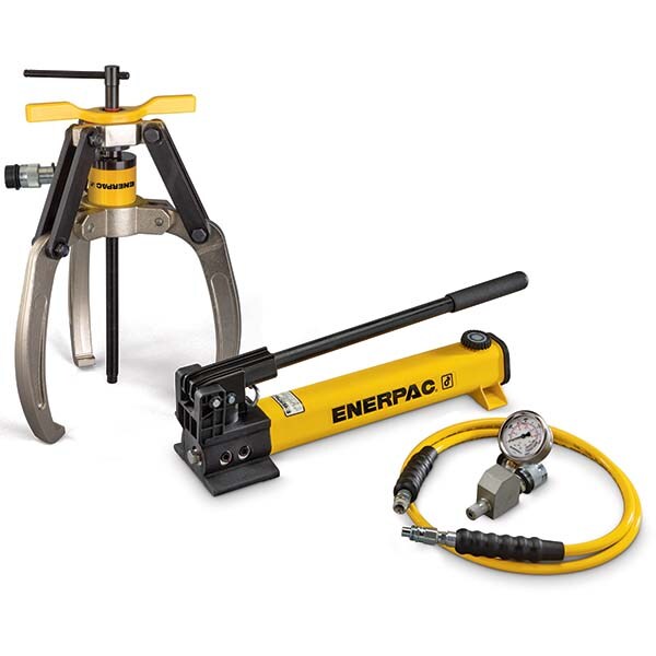 14 Ton, 4.9 to 4-59/64" Spread, Hydraulic Puller Set