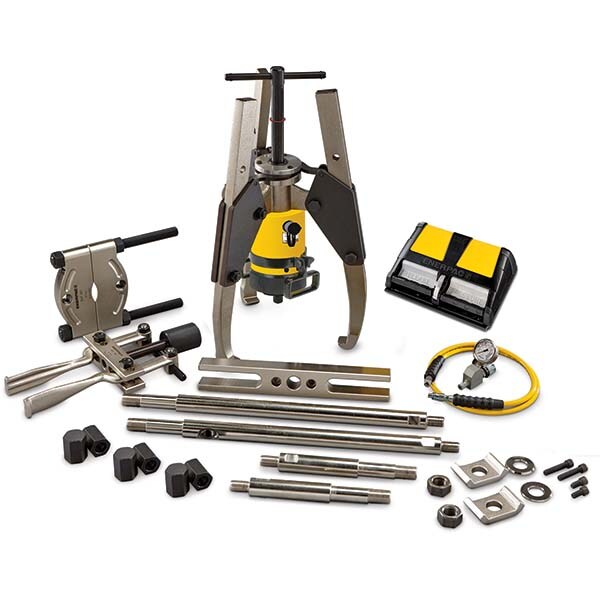 64 Ton, 9.1 to 9-1/16" Spread, Hydraulic Puller Set