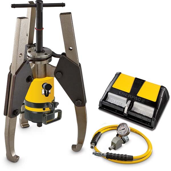 64 Ton, 9.1 to 9-1/16" Spread, Hydraulic Puller Set