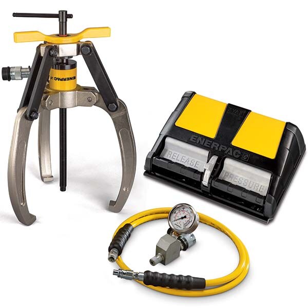 14 Ton, 4.9 to 4-59/64" Spread, Hydraulic Puller Set