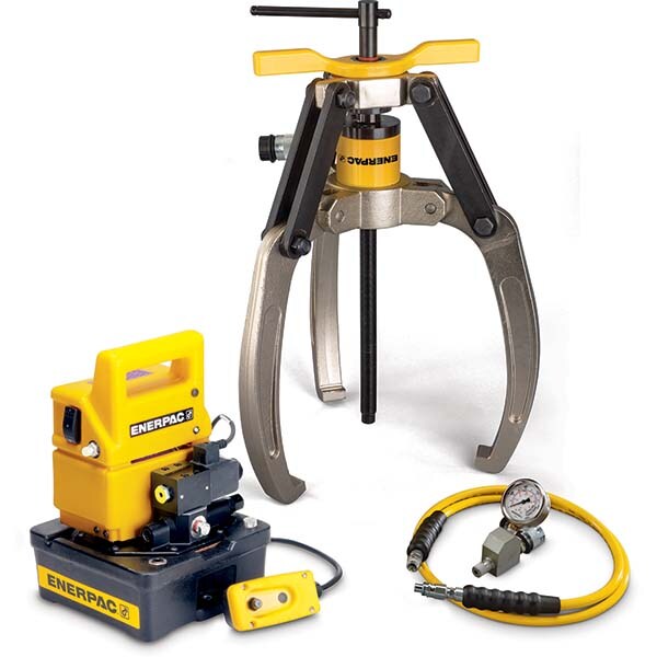 24 Ton, 6-1/2 to 6-1/2" Spread, Hydraulic Puller Set