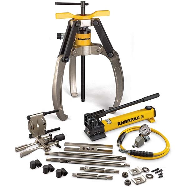 24 Ton, 6-1/2 to 6-1/2" Spread, Hydraulic Puller Set
