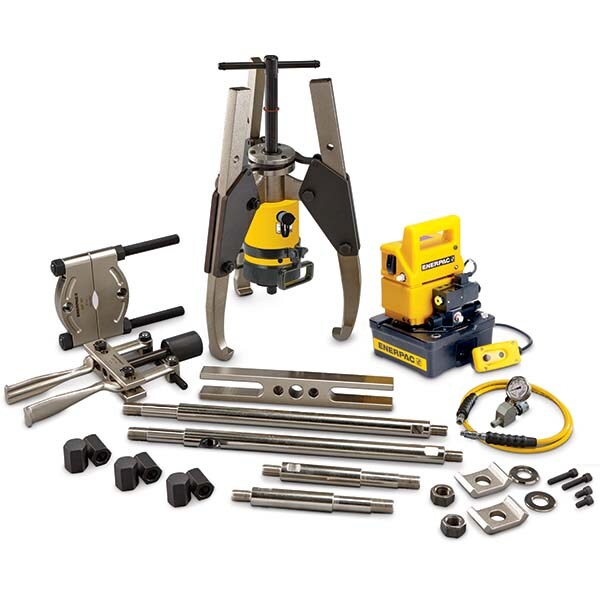 64 Ton, 9.1 to 9-1/16" Spread, Hydraulic Puller Set