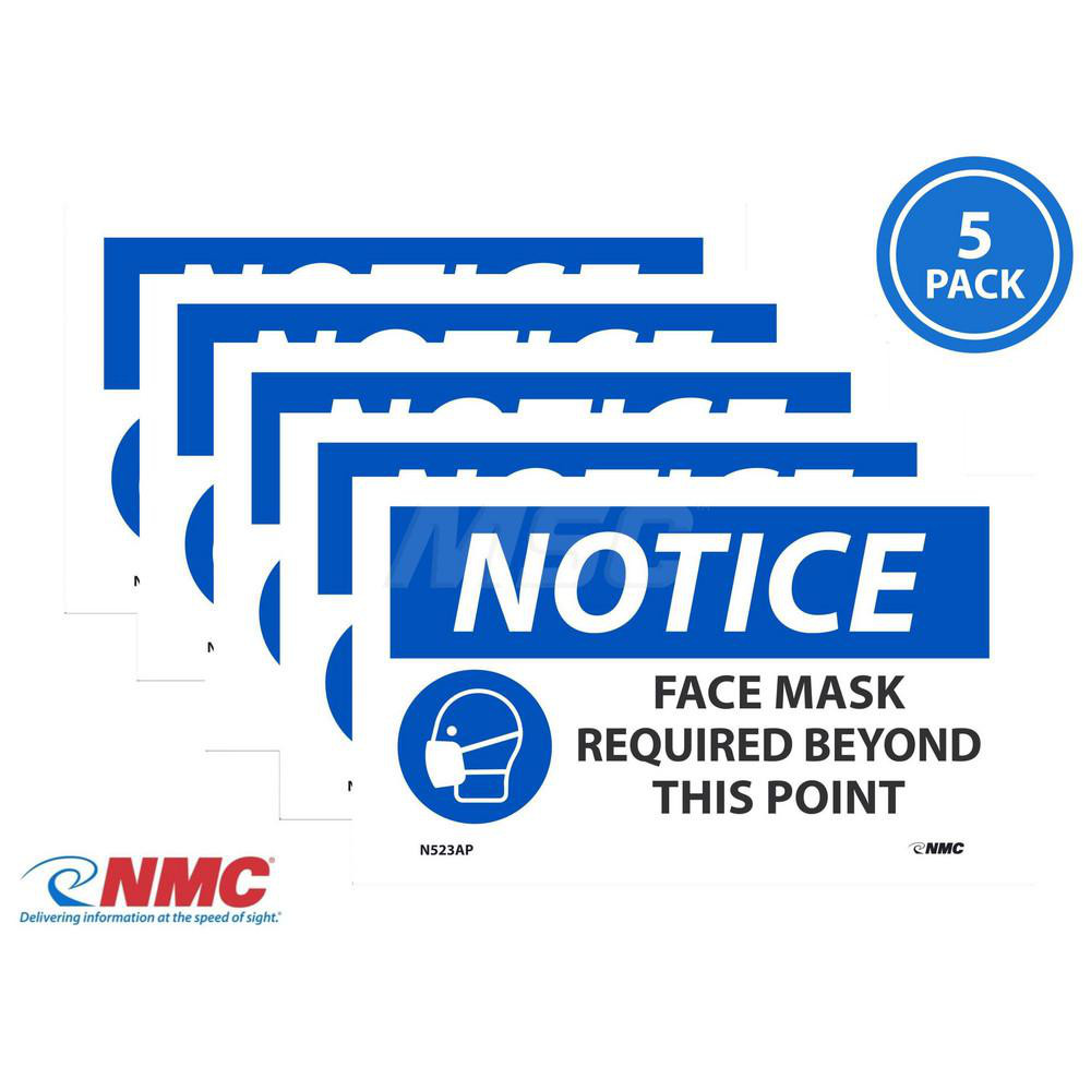 AccuformNMC - Safety Label: "Notice Face Mask Required Beyond This ...