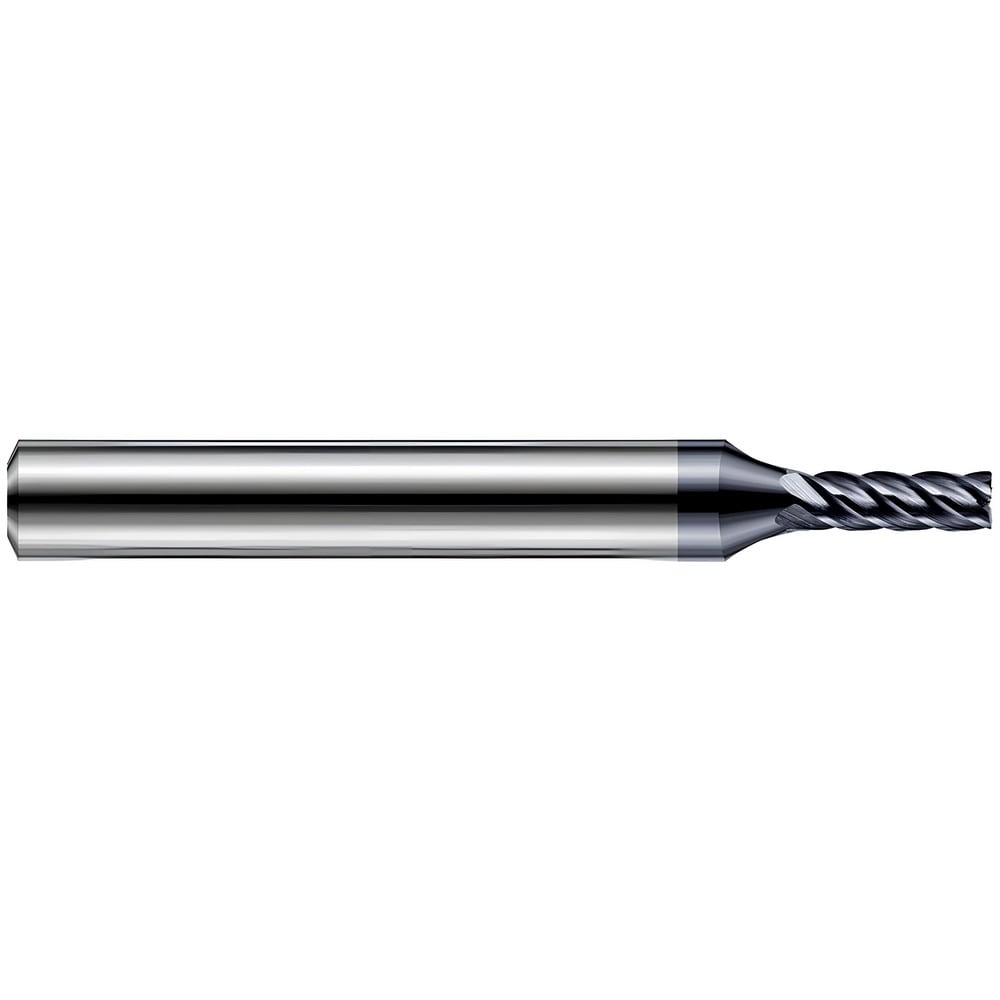 Corner Radius End Mill: 3/16" Dia, 1" LOC, 0.005" Radius, 5 Flutes, Solid Carbide