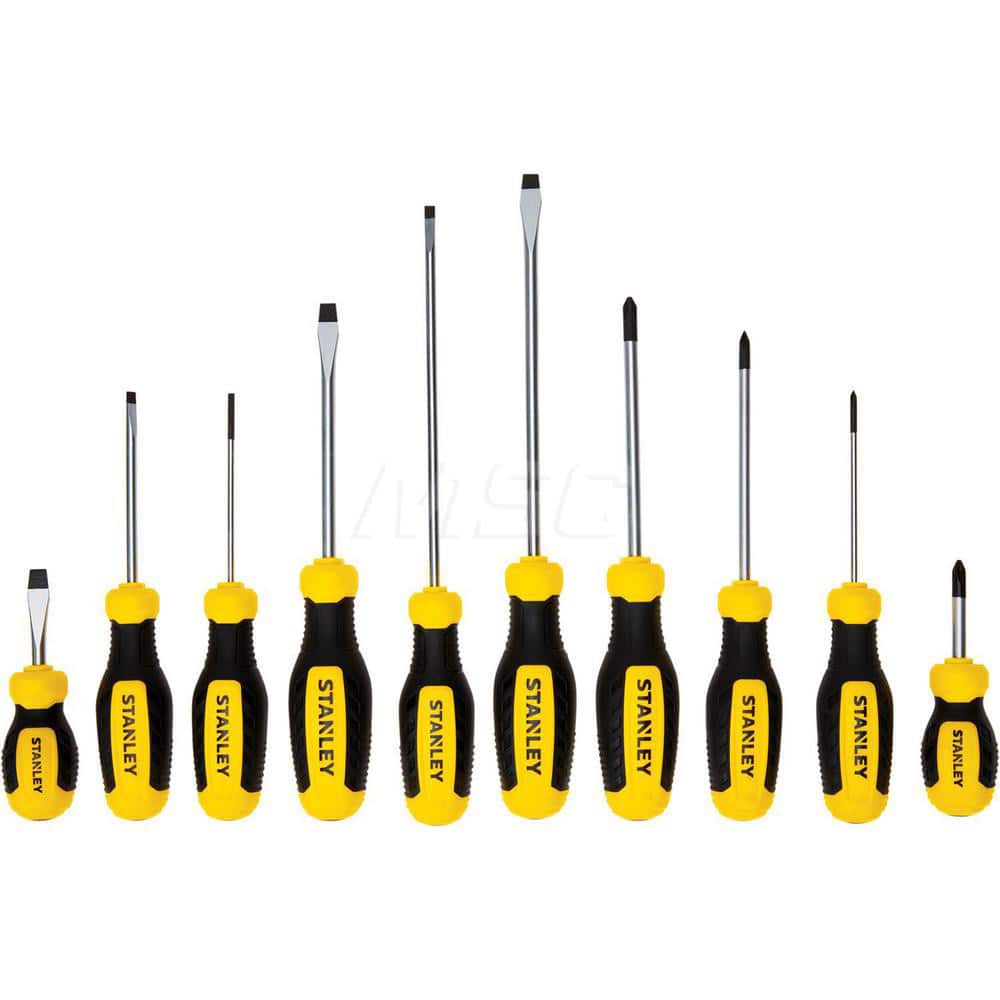 Stanley STHT60799 Screwdriver Set: 10 Pc, Phillips & Slotted 