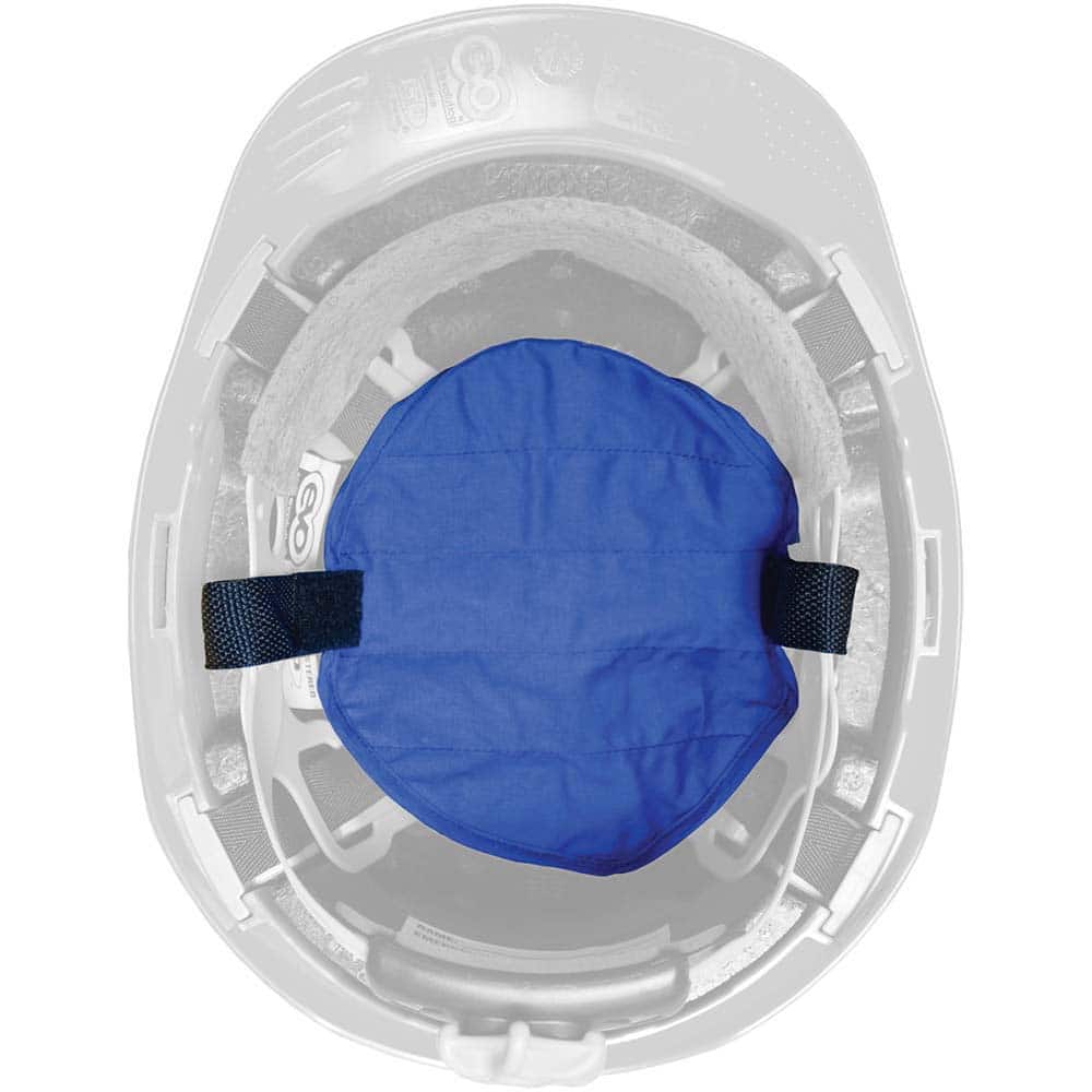 Hard Hat Cooling Pad: Cotton & Polyester, Blue