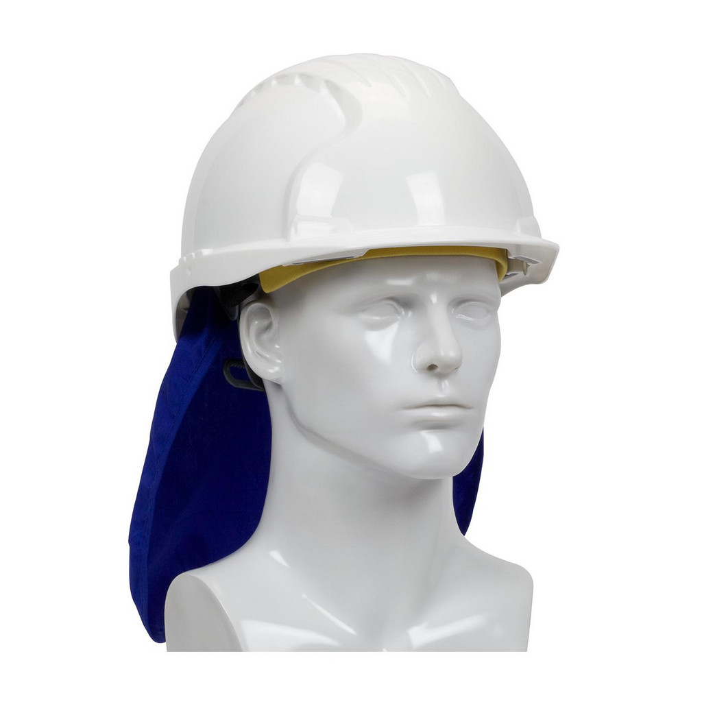 Photos - Safety Equipment PIP | EZ-Cool Hard Hat Cooling Pad: Cotton & Polyester, Blue - Hook & Loop Closure | Part #396-405-BLU Blue 396-405-BLU