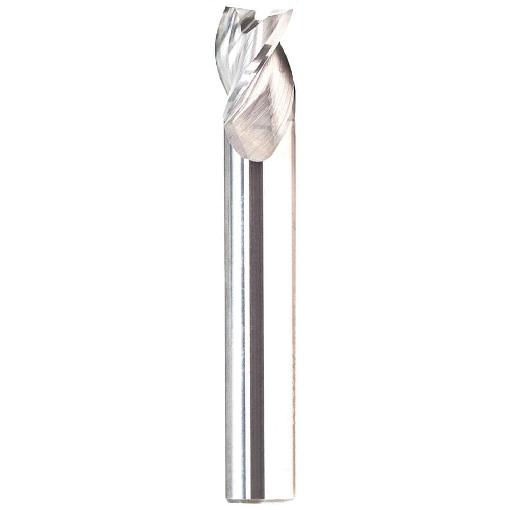 Corner Radius End Mill: 1/4" Dia, 3/4" LOC, 0.0600" Radius, 3 Flute, Solid Carbide