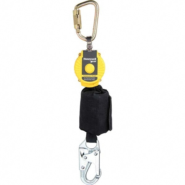 Miller MFLAF-1/6FT Self-Retracting Lifeline: 420 lb Capacity, Twist-Lock Carabiner 