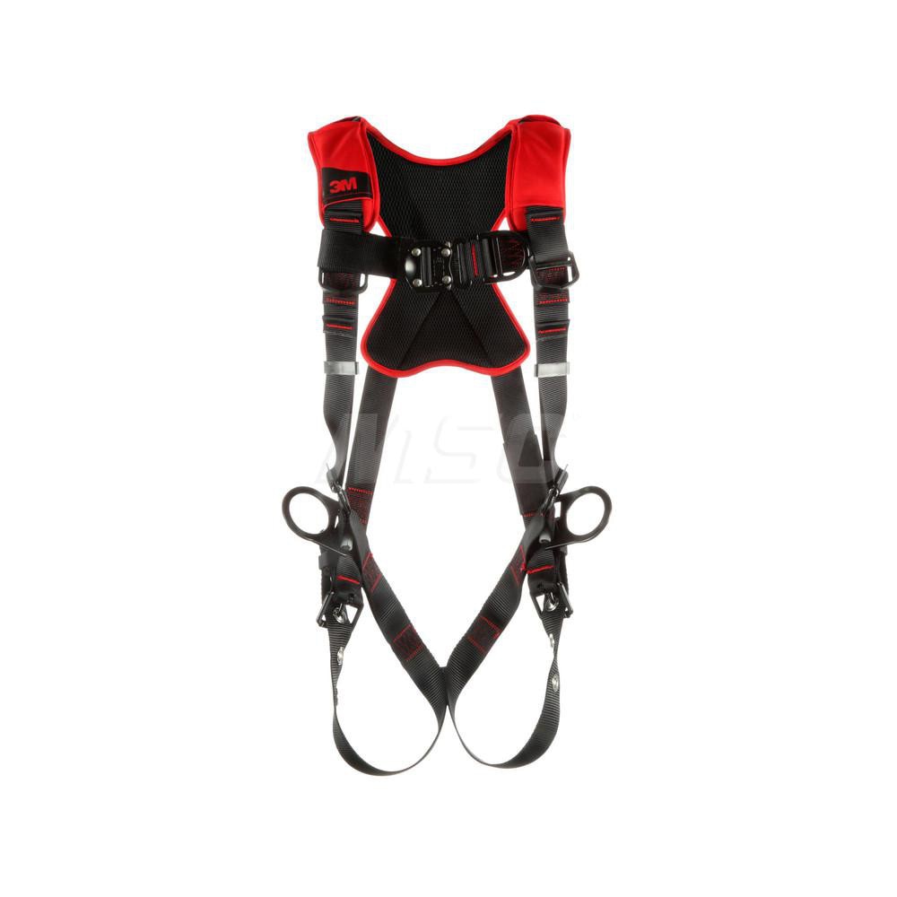 Fall Protection Harnesses: 420 Lb, Vest Style, Size Small, For Climbing & Positioning, Polyester, Back Front & Side