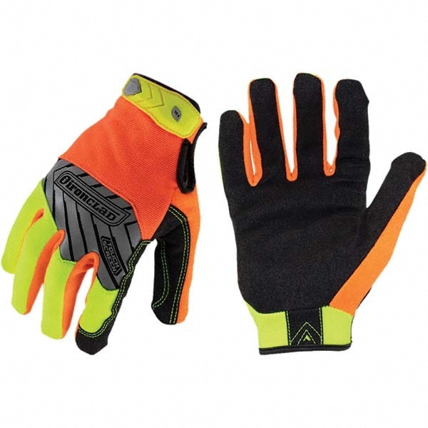 Ironclad LPI-CC5-03-M Impact Gloves,M,Hi-Vis Orange/Green,PR